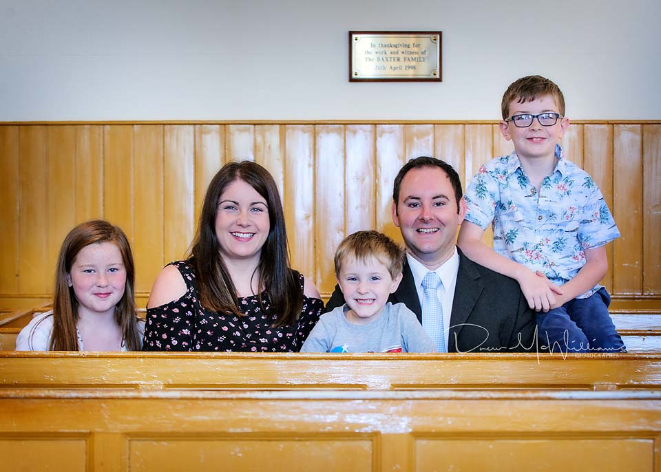 The Wilson family at Dromore Non-Subscribing Presbyterian Church
